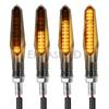 Built-in Relay LED Motorcycle Turn Signal Lights Universal 12V Amber Sequential Blinkers Indicator Lamp Motorbike