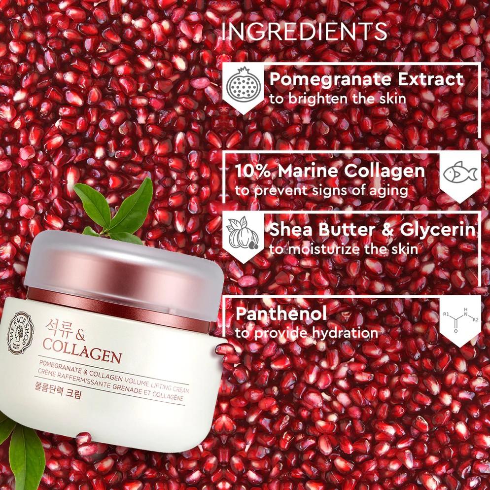 The Face Shop Крем-лифтинг для объема «Гранат и коллаген» 100 мл
