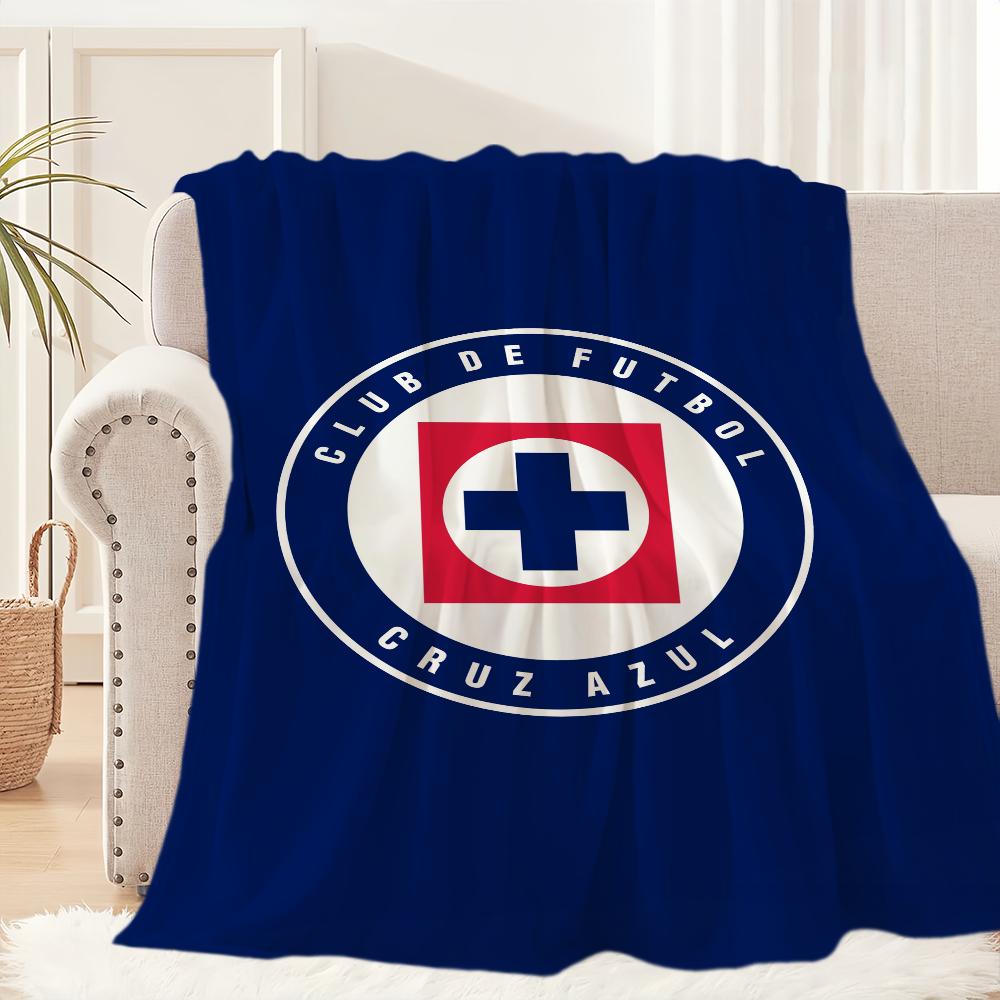 C-Cruz Azul F-Fútbol Club Football Blanket Blanket for Couch Sofa Travel Home Hiking Picni Bed Beding Flannel Blanket gift