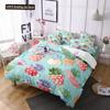 Cactus Duvet Cover Set King Queen Size Tropical Botanical Garden Print Green Plant For Girls Boys Teen Polyester Bedding Set