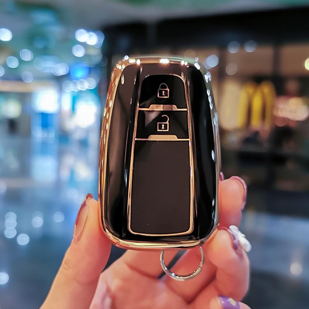 Модный чехол-брелок из ТПУ для автомобильного пульта ДУ для Toyota Corolla Prius Camry Chr C-Hr Rav4 Altis Land Cruiser Prado Бесключевой
