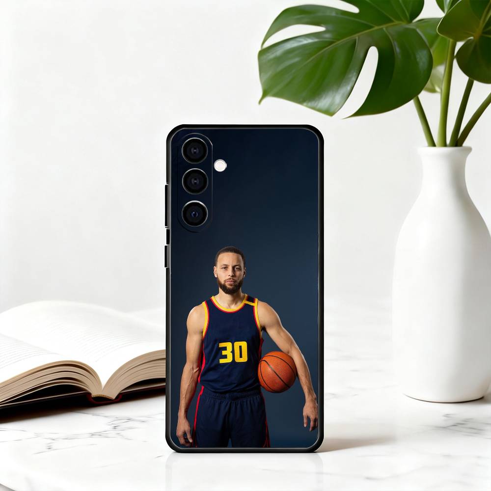 ЧЕХОЛ ДЛЯ ТЕЛЕФОНА BASKETBALL S-Stephen C-Curry 30 SC Для Samsung Galaxy A73,A72,A71,A70,A53,A52,A51,Других Мягкий Черный Чехол