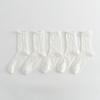 5 Pairs of Thin Mesh Cotton Socks for Teenage Girls