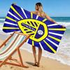 Пляжное полотенце с логотипом LUFC, большое, мягкое, быстросохнущее, для пляжа, кемпинга, плавания