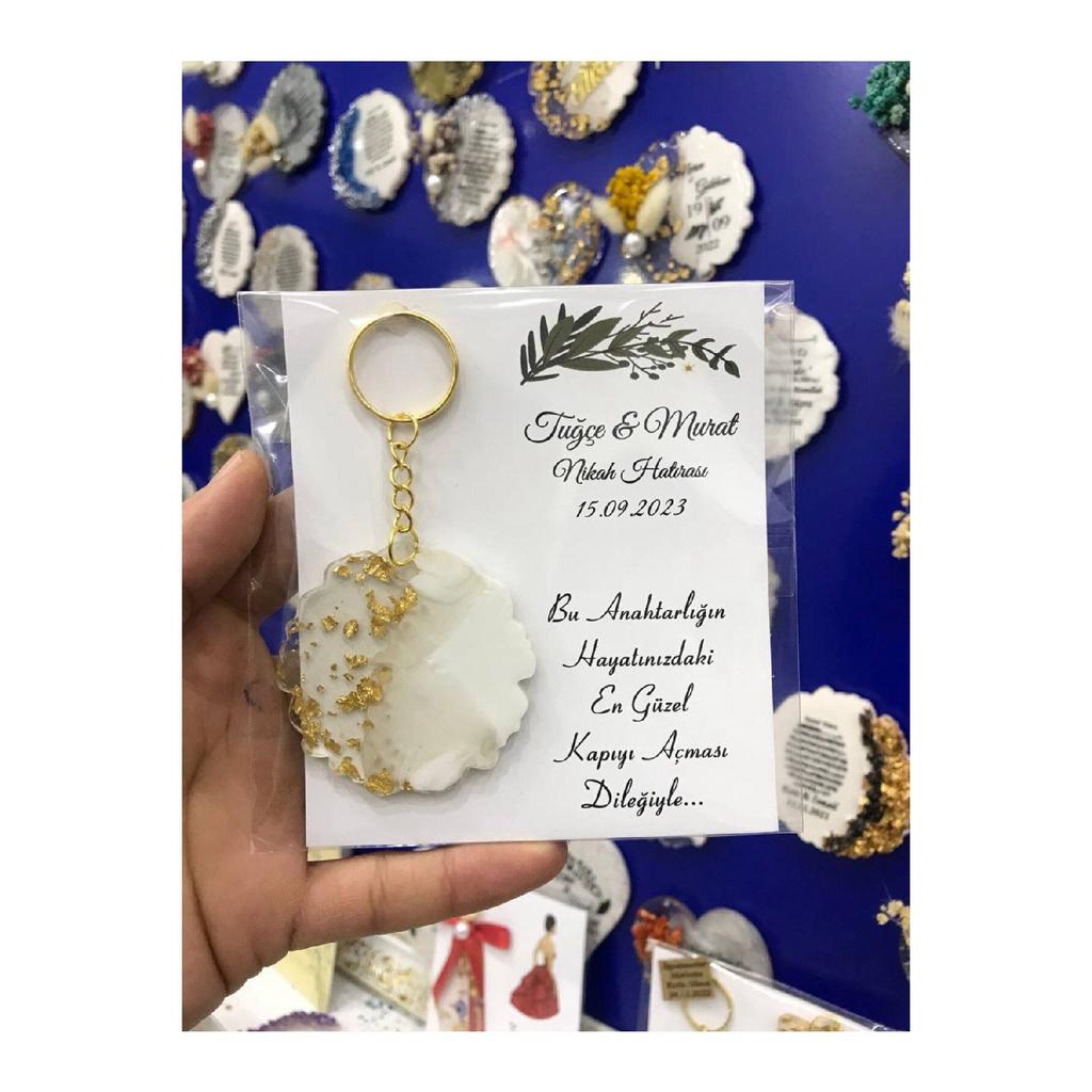 Эпоксидный брелок (20 штук) Обещание Помолвка Свадьба Свадьба Хна Подарок