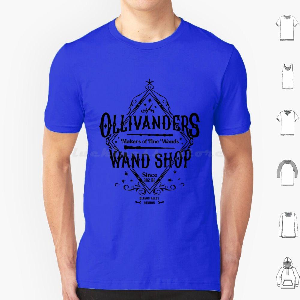 Wand Shop Wizard Wand T Shirt Big Size 100% Cotton Hermione Granger Draco Malfoy Snape Dumbledore Sirius Black Hedwig Magic