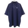 Short Sleeve Half Zip Wear XL Navy Men's Used