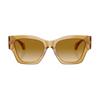 Versace Gradient Design Acetate Irregular Sunglasses Women Yellow 65991979 VE4492U 53472L 53-Black 53