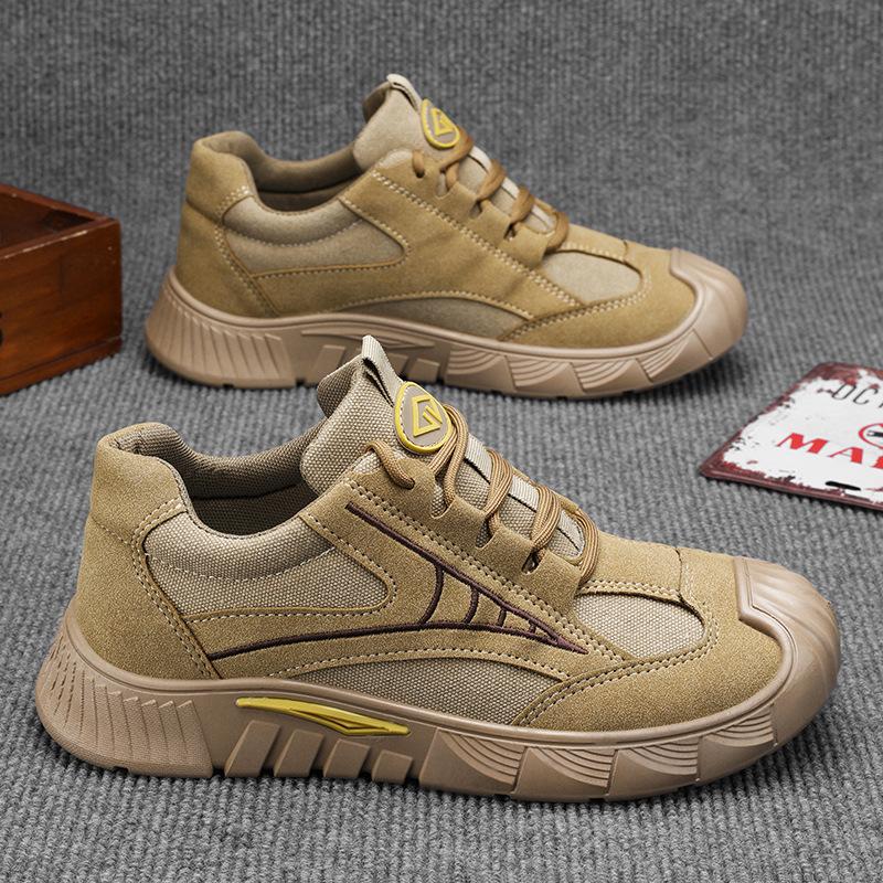 Summer new men's labor insurance shoes wear-resistant men's daily casual shoes work non-slip wear-resistant men's shoes