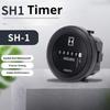 Hour Meter SH‑1 Mechanical Quartz Round Panel Mount Timer AC/DC6‑80V AC100‑250V Dust-proof High Precision Hour Counter3