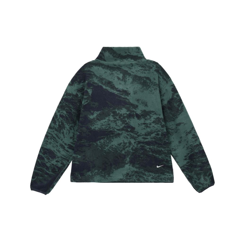 Nike ACG Wolf Tree Сплошной принт Спортивная толстовка на молнии до середины груди с воротником-стойкой Женская толстовка Прибрежно-синий FN1935-361