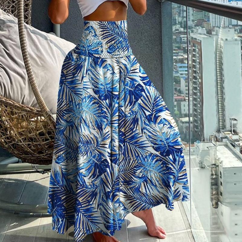 Summer Fashion High Waist Slim Printed Women's Half-body Skirt
