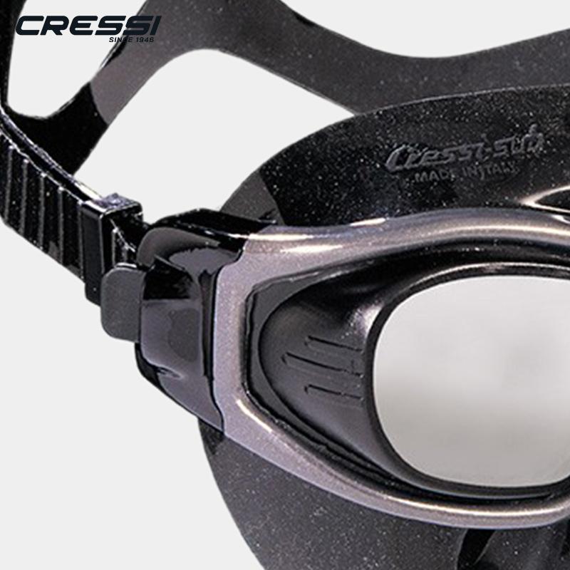Маска для фридайвинга Cressi Minima - сверхмалый внутренний объем, идеальна для глубоководных погружений, профессиональные очки