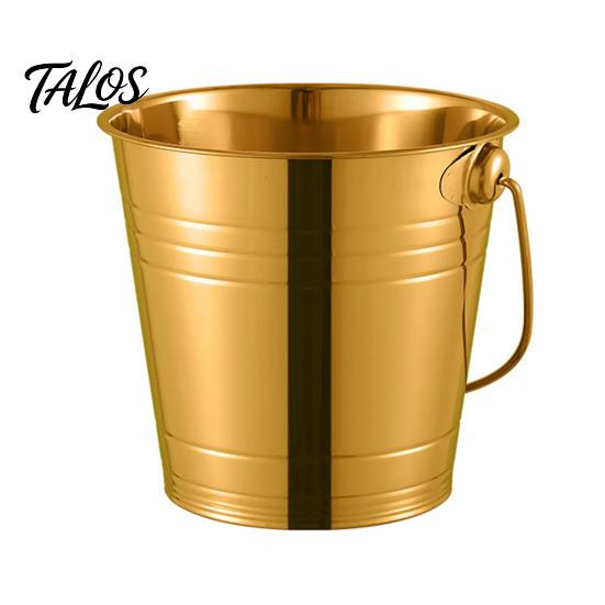 Stainless Steel Ice Bucket, with Handle Portable Beverage Tub, Mirror Polished Durable Ice Tub, for Bars Parties KTV Beverage Cooler