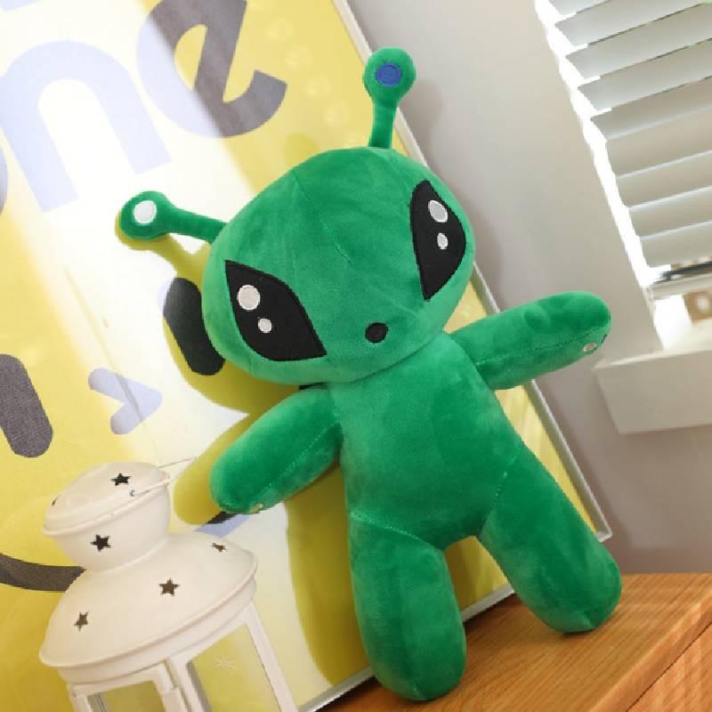 Большая плюшевая игрушка-инопланетянин с зелеными глазами, кукла-компаньон для сна для мальчиков и девочек, подарок на день рождения