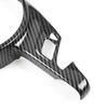 For Porsche Cayenne 2011-2017 Panamera 2010-2016 ABS Carbon Fiber Grain Car Accessories Steering Wheel Panel Frame Cover Trim