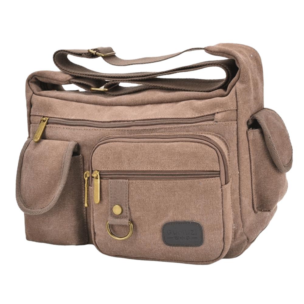 Multifunctional Climbing Storage Bag Canvas Travel Tool Bag Outdoor Shoulder Bag Fitness