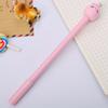 10pcs 0.5mm Creative Animal and Fruit Shape Gel Pen, Black Exam Water-based Pen, Cute Cartoon Office Signature Pen