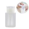 Push Down Empty Pump Dispenser for Nail Polish Remover Alcohol Clear Bottle