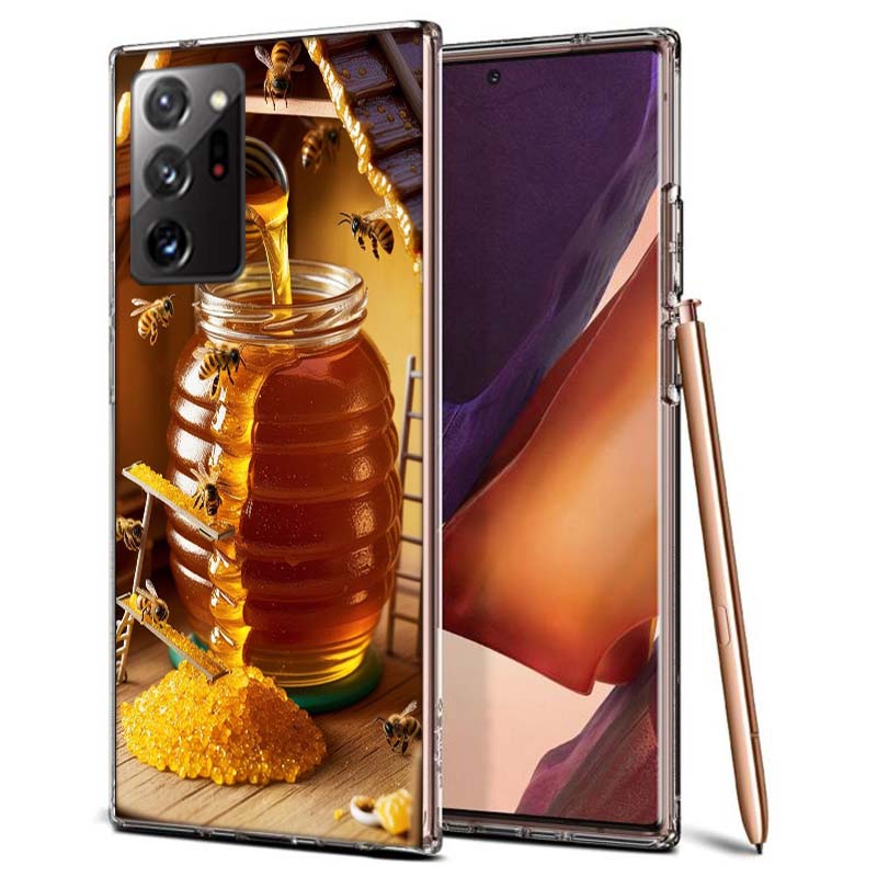 Золотой мед, стекающий с соты, Чехол для телефона для Samsung A55 A35 A25 A15 A07 A05S A16 A17 A26 A36 A37 A56 A57 Galaxy Note 20