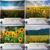 Home Wall Decoration Tapestry Sunflower Field Background Office Living Room Tapestry