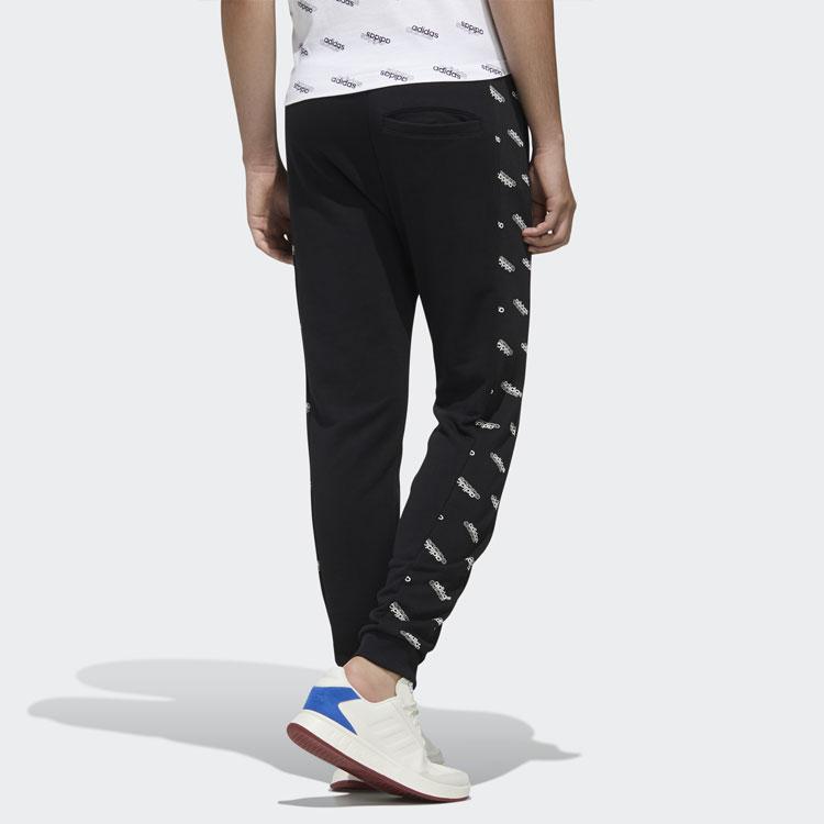 adidas Штаны спортивные мужские Jogger в стиле пэчворк с принтом логотипа, черные FM6076