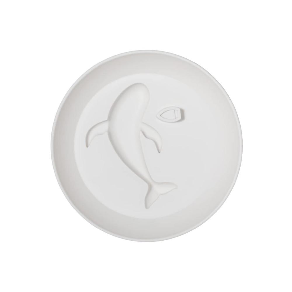 Food Grade Whale-shaped Dipping Dish Round Kitchen Condiment Plate Hotel Kitchen