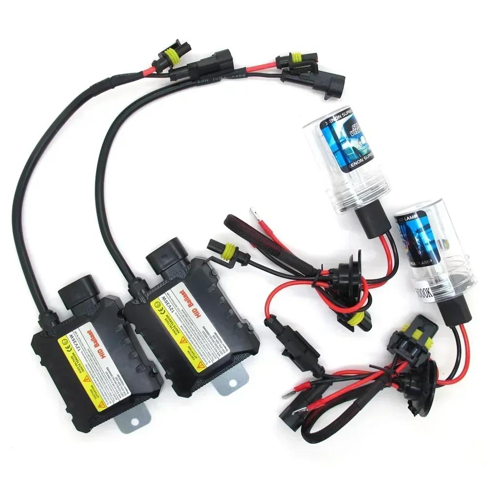 Комплект балласта H7 DC 55W, лампа головного света HID Xenon 12V H1 H3 H11 880 9005 9006 H4, комплект Hid 4300k 6000k 8000k, замена галогенной лампы
