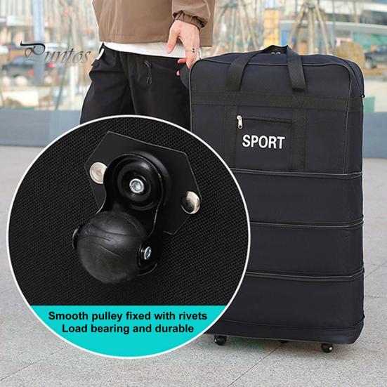 Дорожная сумка для багажа с несколькими отделениями, большая вместимость, водонепроницаемая, прочная, универсальная, расширяемая, на колесах
