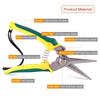 Ergonomic Handle Pruning Shears Stainless Steel Tree Branch Trimmer  Florist Work