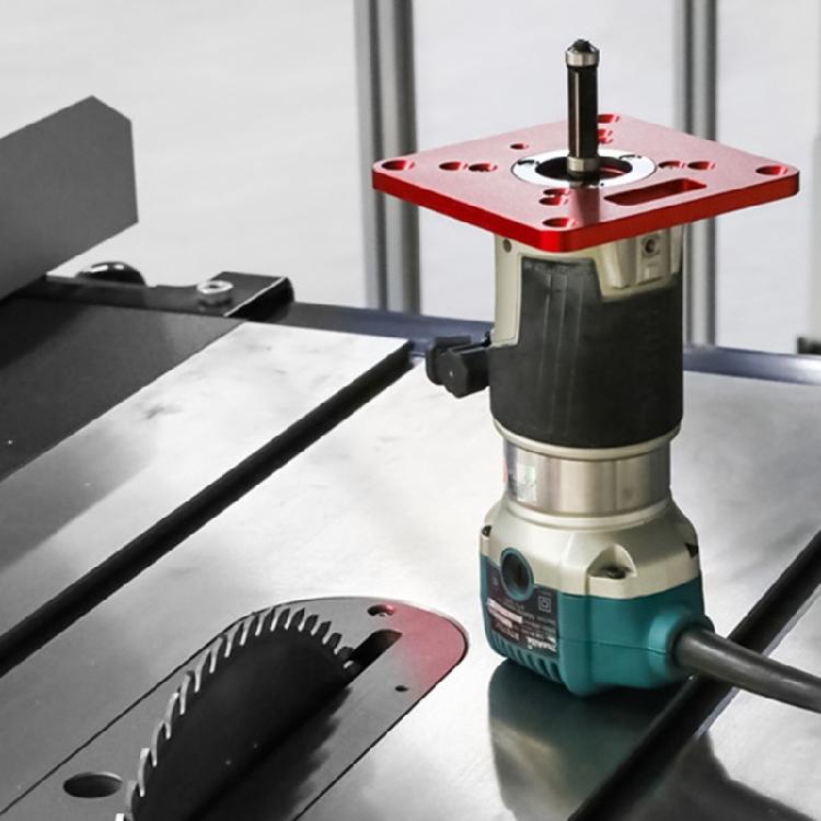 Вставка для фрезерного стола Флип-доска для деревянного фрезера Регулируемая флип-пластина для триммера Деревообрабатывающая флип-пластина для фрезерования