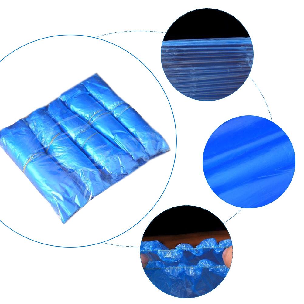100 шт./упак. Пластиковые одноразовые нарукавники для защиты рук, синие