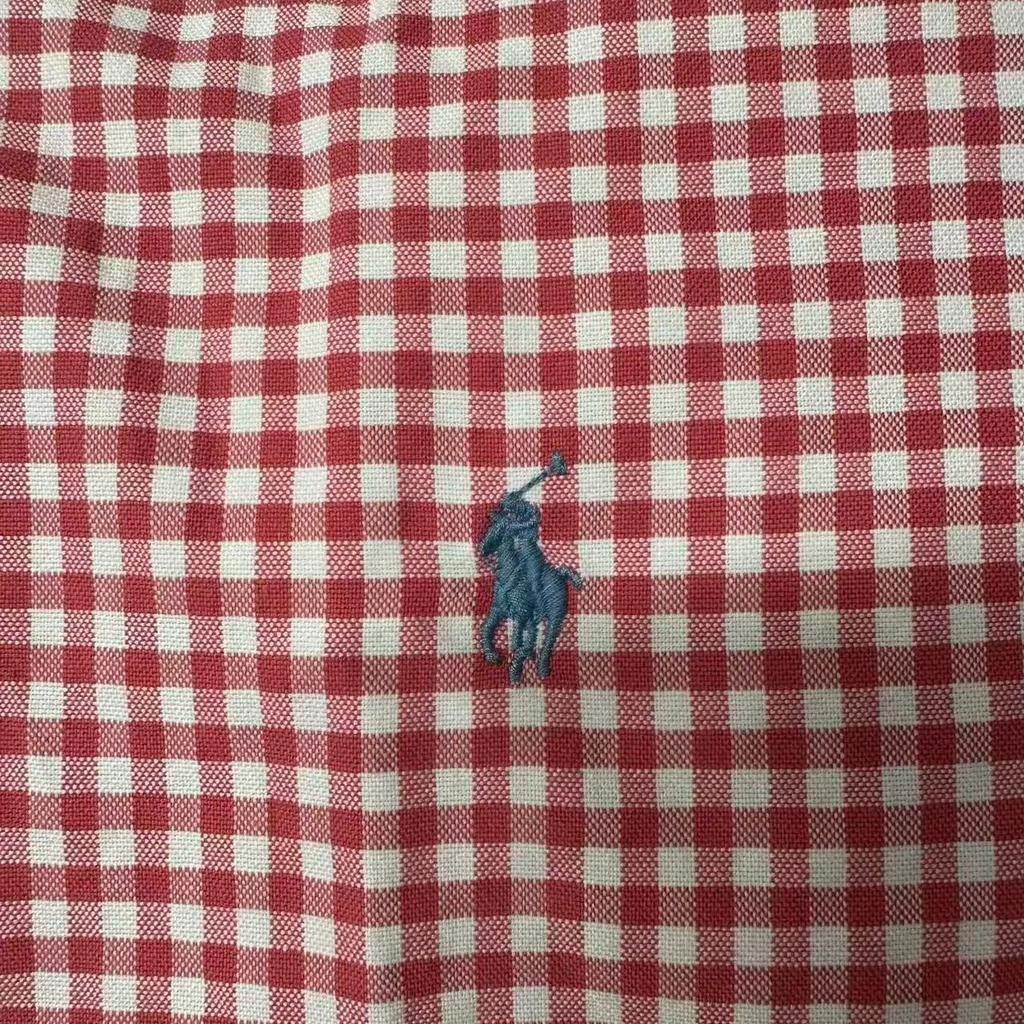 Polo Ralph Lauren FW25 Хлопковая рубашка с вышивкой в клетку на пуговицах с длинным рукавом Мужские рубашки 710973081-004