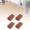 4 Pack Furniture Elevators Rectangle Bed Lifting Blocks Heavy Duty Sofa for Desk Washing
