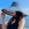 18 см широкополая двухсторонняя шляпа рыбака, закрывающая лицо, для женщин, летняя защита от солнца, защита от ультрафиолета