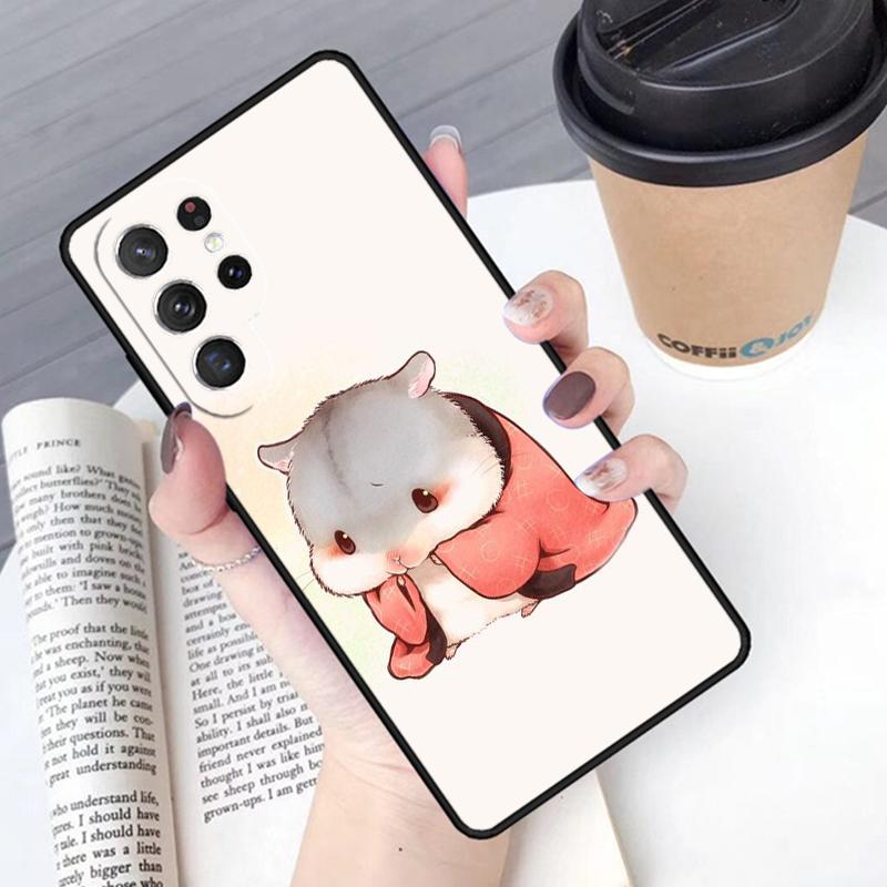 Милый Милый Питомец Хомяк Чехол для Телефона Обложка Для Samsung Galaxy S24 S25 Ultra S21 S22 Ultra S10E Note 10 Plus Note 20 FE S23