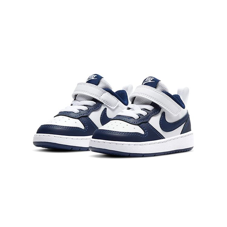 Nike Детские кроссовки Court Borough Low 2 TD White Signal Blue Blue-Void BQ5453-107