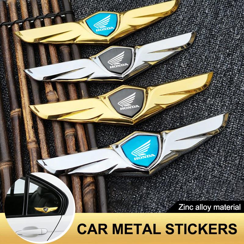 Car Front Grille Emblem Sticker Exterior Decoration Hood Front Face Appearance Logo Accessories For Honda Mugen Power Civic CRV HQ4
