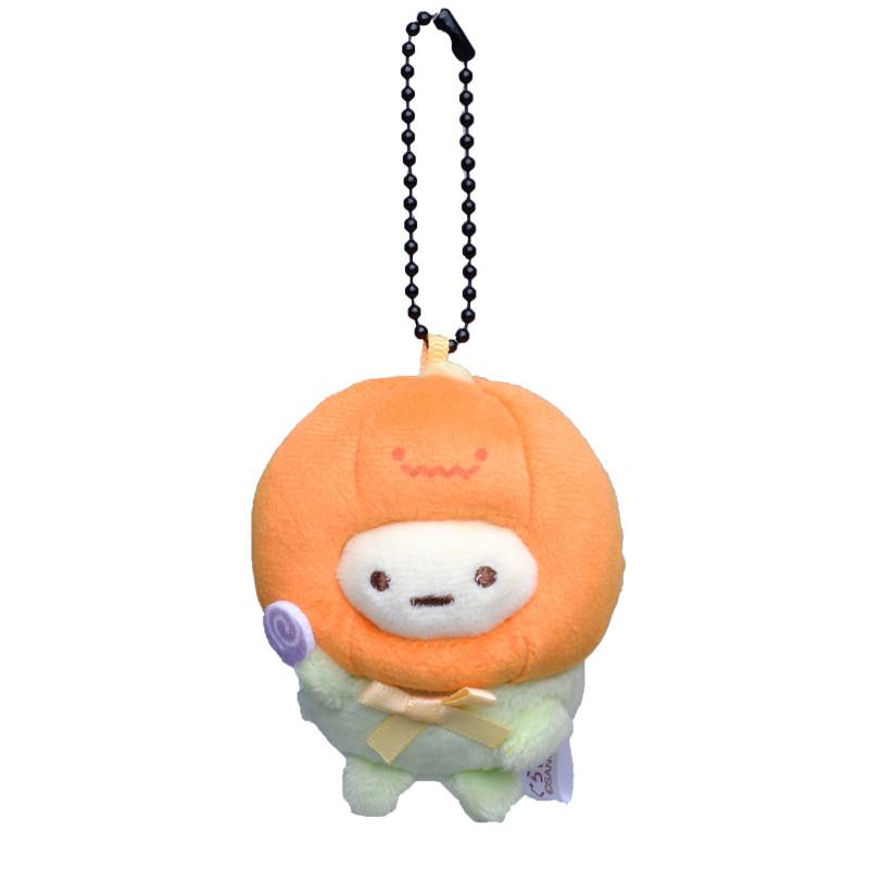 Halloween Pumpkin Sumikkogurashi Ghost Fried Shrim Plush Keychain Gift Doll Kids