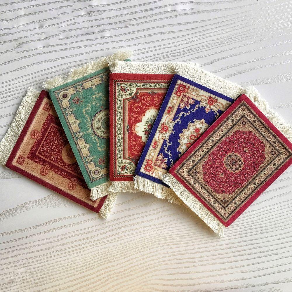 Retro Pattern Kitchen Accessories Persian Style Table Decor Coaster Cup Pads Table Mat Placemat