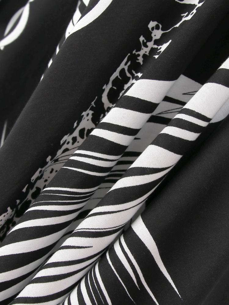 EDOLYNSA Black Kaftan Women's Hot Selling Long Dress Robe Chinese Knot Auspicious Knot V-neck Beach Wear Batwing Sleeve Homewear Q1297