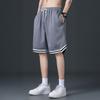 Мужские летние шорты с эластичной талией, регулируемые спортивные шорты с карманами, однотонные