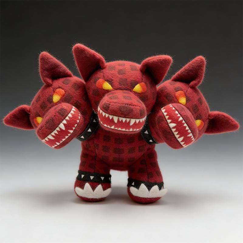 18cm Red Triceratops Plush Toy Soft Cartoon Anime Stuffed Animal Pillow Cute Dinosaur Doll Gift for Kids