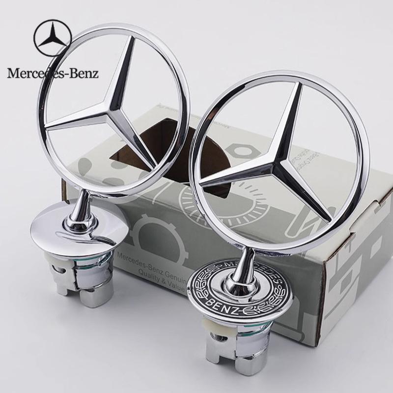 2025 Горячий Для Benz 1 шт. Металлический Значок На Капот Автомобиля Передний Хромированный Логотип Маркировка Капота Для Mercedes Benz C E S Класса W204 W205 W212 W213 W21
