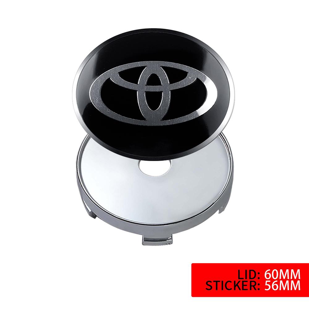 2026 Новые Для Toyota 4 шт. 56/60 мм Центральные колпачки ступицы колеса автомобиля Наклейки на крышку диска Для Toyota Avalon Mirai Avensis Prado Hilux VVT-I 4W