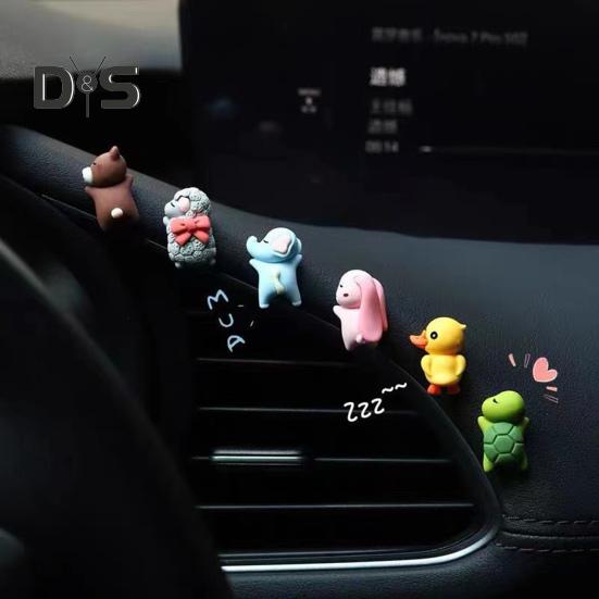 30 шт., украшения для автомобиля из смолы, милые мультяшные клейкие украшения для приборной панели, аксессуары для салона автомобиля