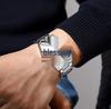 Мужские кварцевые часы Curren 8474 в стиле гранаты с календарем и стальным ремешком - Спортивный и деловой стиль