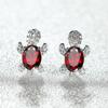 Accessories niche design, turtle stud earrings, animal micro inlaid with diamond zircon earrings