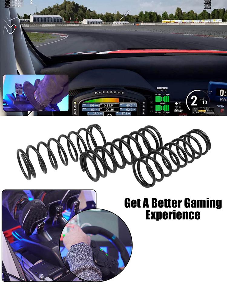 Spring Kit Car Racing Game Accessories 3Pcs Game Car Parts Upgrade Throttle Brake Clutch Pedal for Logitech G25 G27 G29 G920