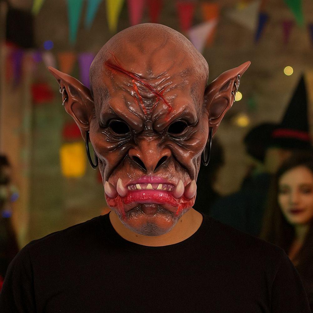 Scary Horrific Mask Hand Painted Ghost Mask Makeup Costume Costume Mask Halloween Party